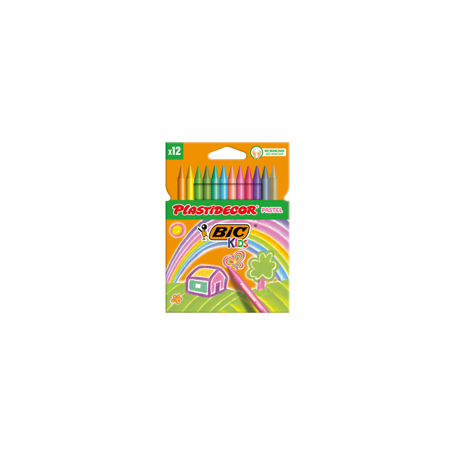 26275-ESTUCHE 12 CERAS DE COLORES PASTEL PLASTIDECOR PASTEL BIC 9339613 26275-ESTUCHE 12 CERAS DE COLORES PASTEL PLASTIDECOR PASTEL BIC 9339613