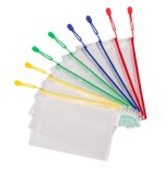 2639-PACK DE 8 BOLSAS ZIPPER MULTIUSOS PVC - CON CIERRE CREMALLERA A5 SURTIDO TARIFOLD 509029