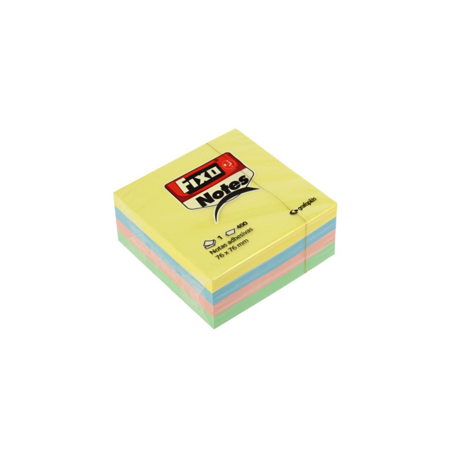 26419-CUBO 400 NOTAS ADHESIVAS 76X76MM PASTEL FIXO 65005493 26419-CUBO 400 NOTAS ADHESIVAS 76X76MM PASTEL FIXO 65005493