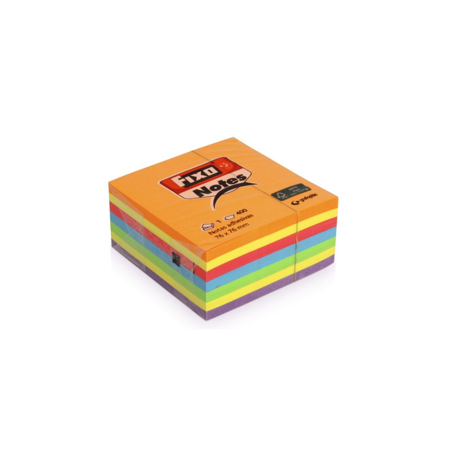26420-CUBO 400 NOTAS ADHESIVAS 76X76MM NEON FIXO 65005483 26420-CUBO 400 NOTAS ADHESIVAS 76X76MM NEON FIXO 65005483