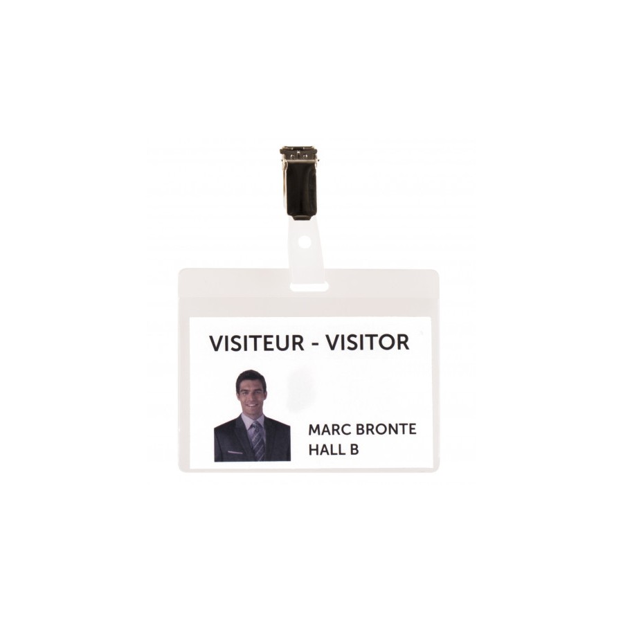 2655-KIT 25 IDENTIFICADORES VISITA PVC TRANSPARENTE FLEXIBLE 82,5X103 MM - INCLUYE TARJETAS TARIFOLD 200500 2655-KIT 25 IDENTIFICADORES VISITA PVC TRANSPARENTE FLEXIBLE 82,5X103 MM - INCLUYE TARJETAS TARIFOLD 200500
