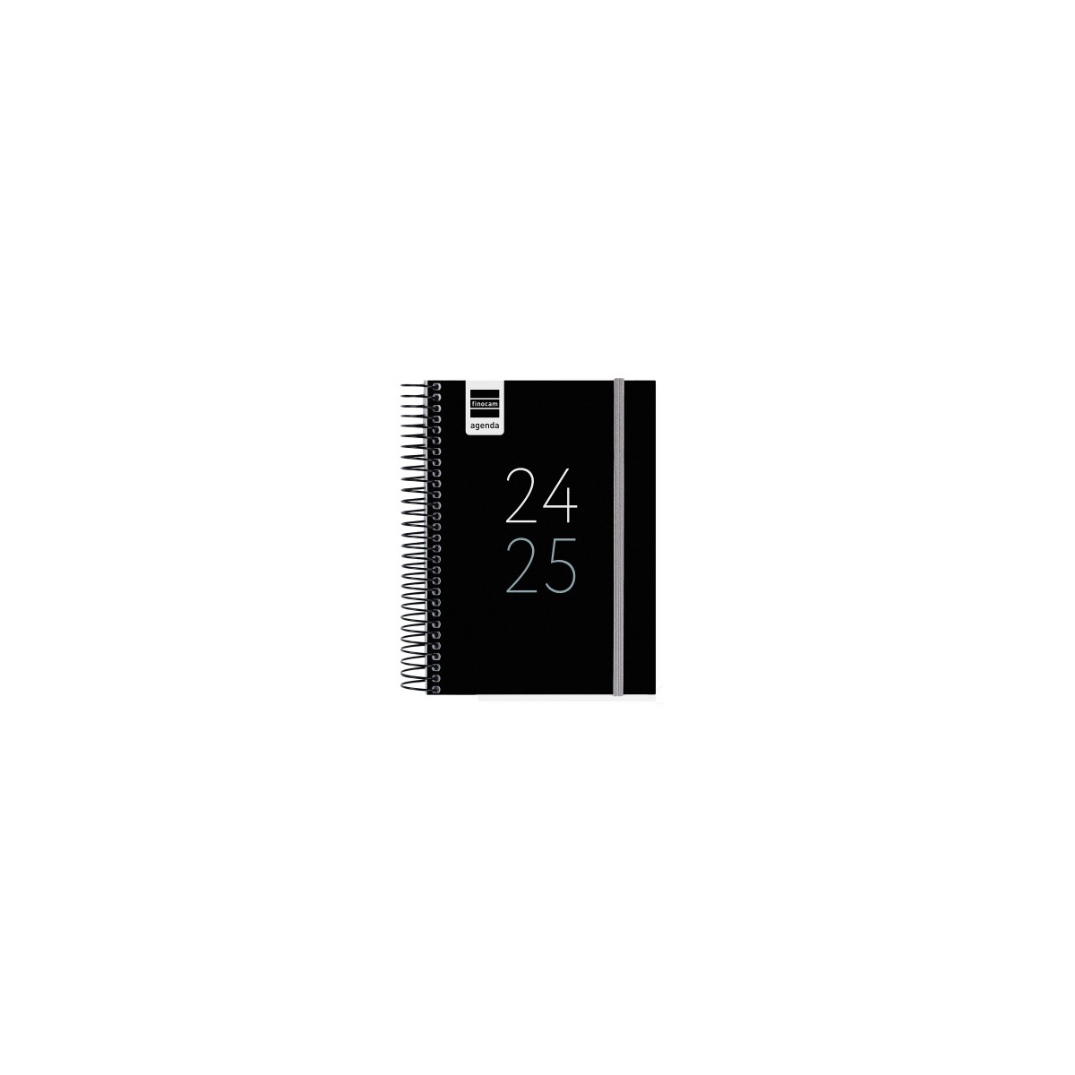 AGENDA ESCOLAR 2025 2026 TAMANO A5 TAPA CARTON FORRADO SEMANA VISTA MODELO SYSTEM BASIC NEGRO DOHE 52059