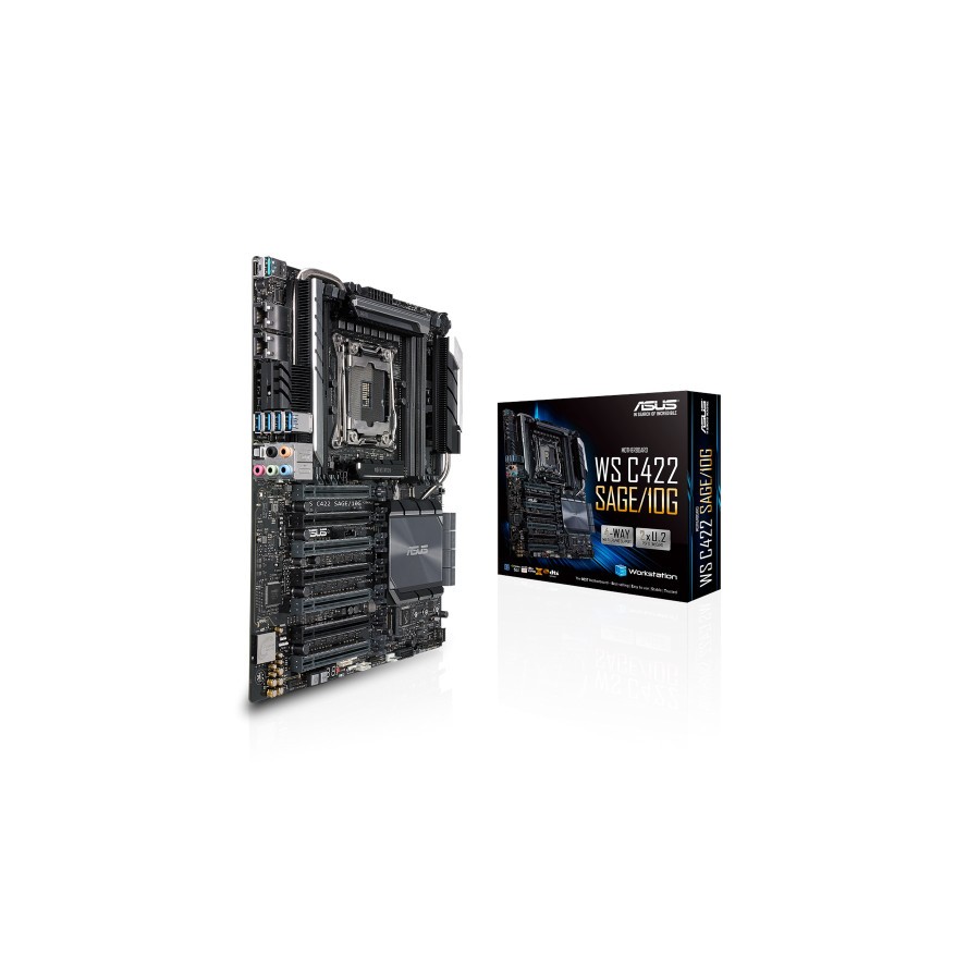 26679-ASUS WS C422 SAGE/10G placa base para servidor y estacion de trabajo LGA 2066 (Socket R4) CEB IntelR C422