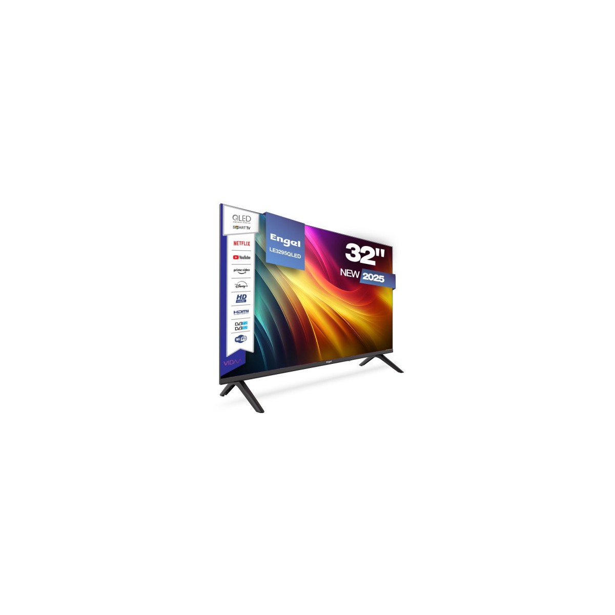 TV QLED 32 TDT2 HD SMARTV VIDAA NETFLIX AMAZON MODO HOSPITALITY