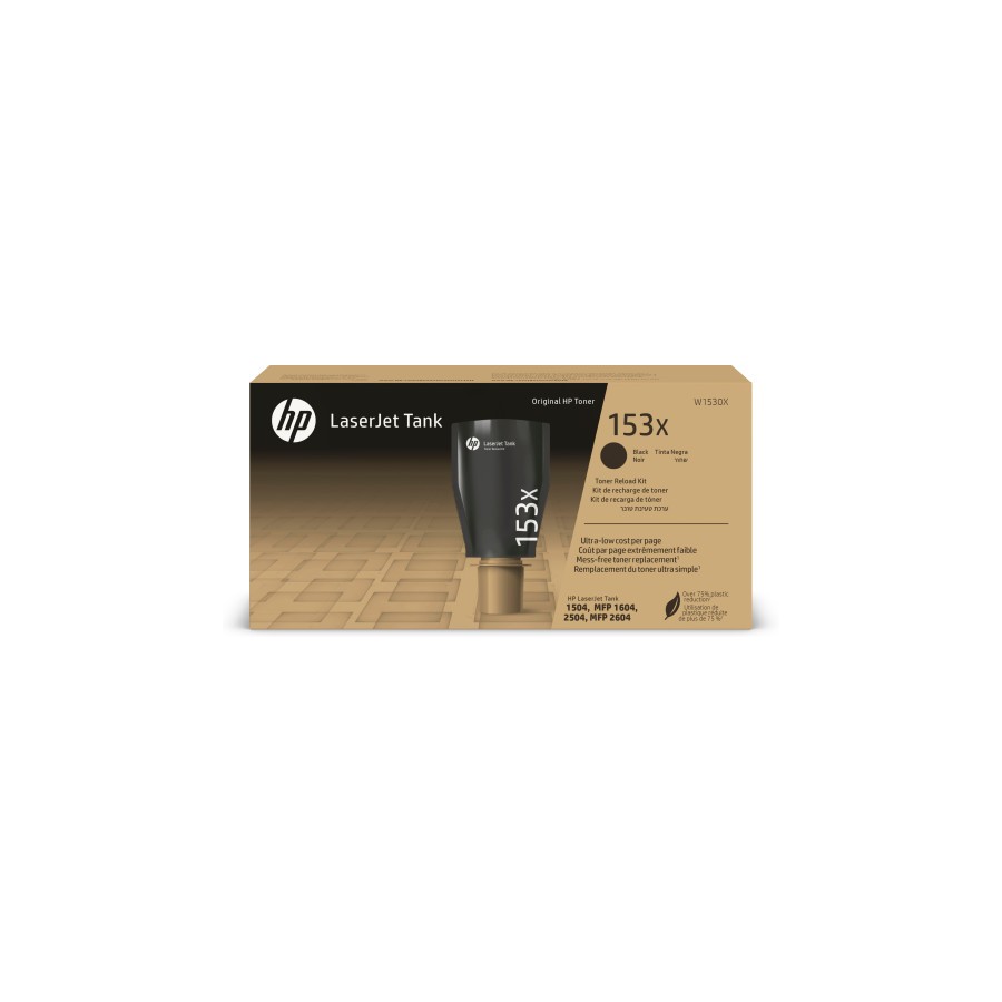 27586-HP Kit de recarga de toner Original 153X LaserJet Tank negro