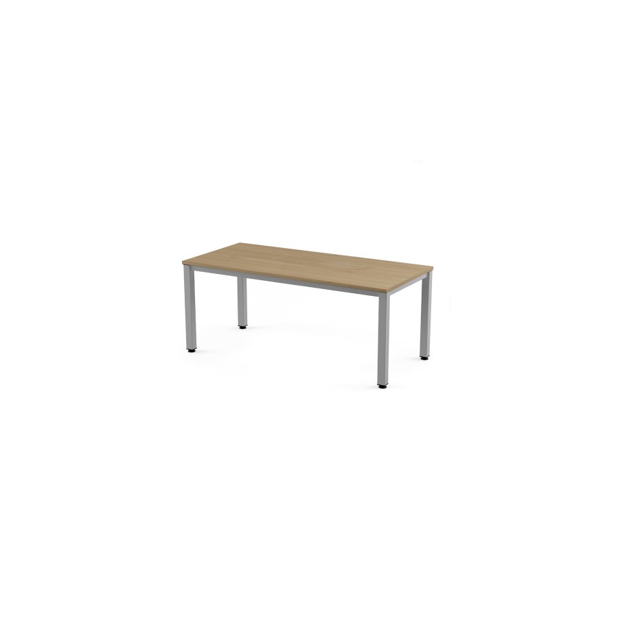 2765-MESA DE OFICINA SERIE EXECUTIVE 160X80 GRIS / ROBLE ROCADA 2002AD08
