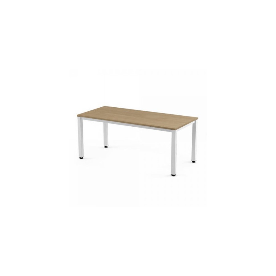 2785-MESA DE OFICINA SERIE EXECUTIVE 200X80 BLANCO/ ROBLE ROCADA 2004AM08