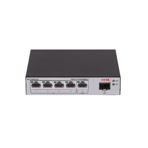 28195-H3C LS-1600V2-6P-GL switch Gestionado L2 Gigabit Ethernet (10/100/1000) Negro, Gris