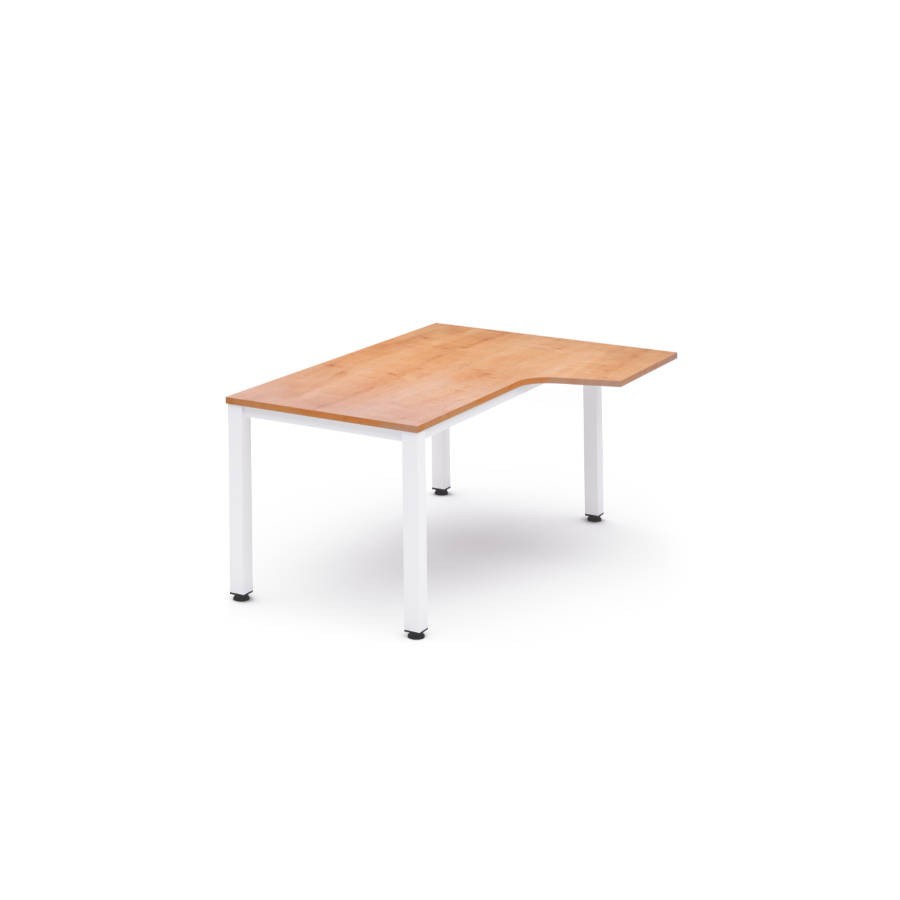 2825-MESA DE OFICINA SERIE EXECUTIVE FORMA L DERECHA 180X120 BLANCO/ROBLE ROCADA 2052AM08