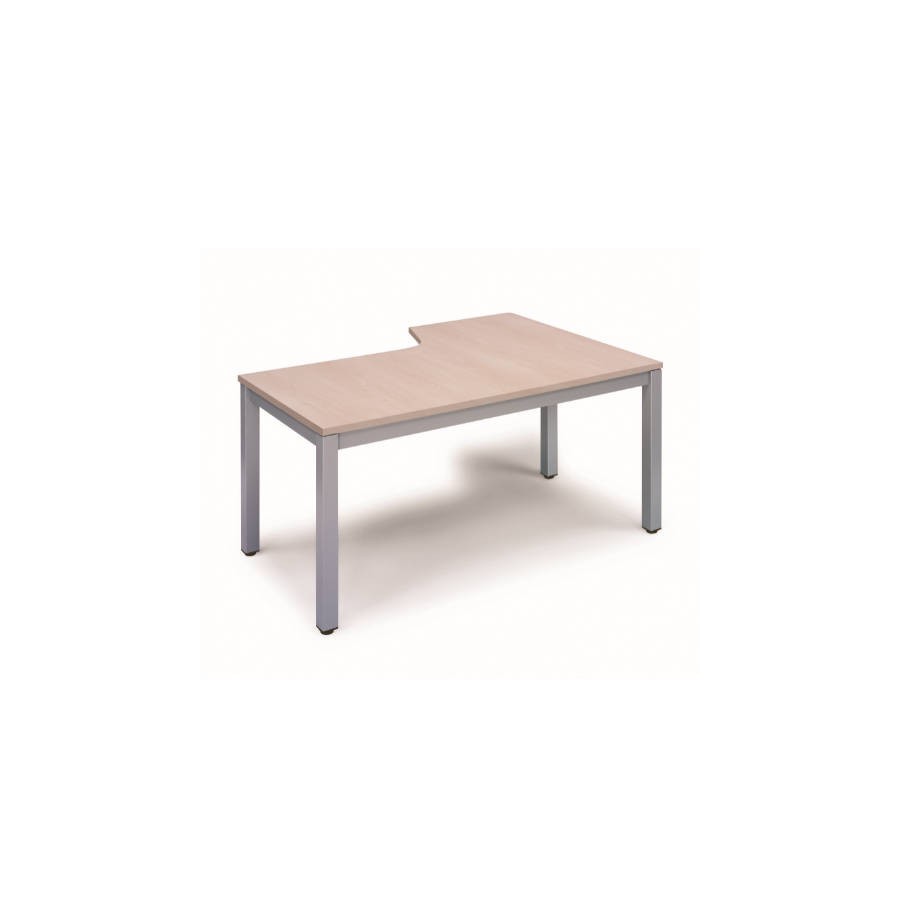 2826-MESA DE OFICINA SERIE EXECUTIVE FORMA L IZQUIERDA 160X120 GRIS / HAYA ROCADA 2053AD01