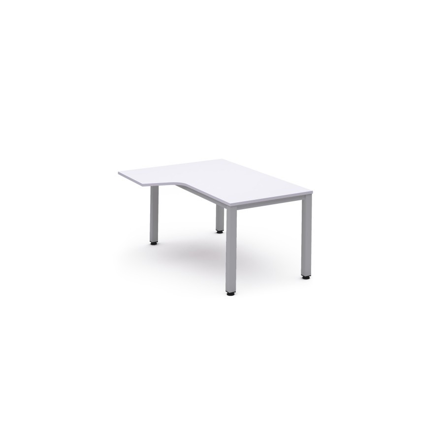 2828-MESA DE OFICINA SERIE EXECUTIVE FORMA L IZQUIERDA 160X120 GRIS / BLANCO ROCADA 2053AD04