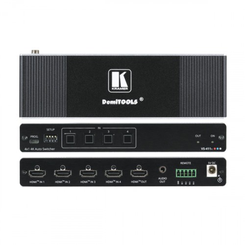 28382-KRAMER SELECTOR VS-411X AUTOMATICO 4K HDR HDMI 4X1