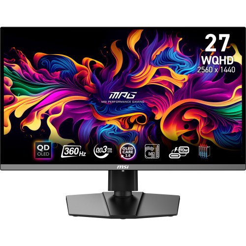 28400-MSI MPG 271QRX QD-OLED pantalla para PC 67,3 cm (26.5") 2560 x 1440 Pixeles Wide Quad HD QDOLED Negro