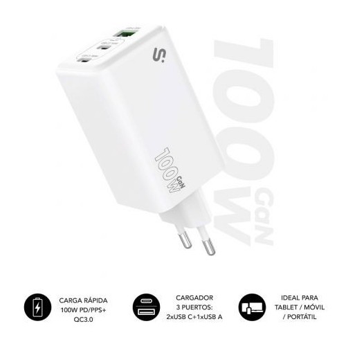 28613-SUBBLIM CARGADOR GAN 35W CHARGER USB C