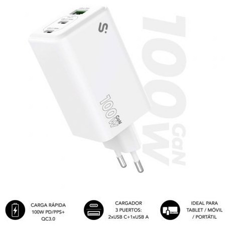 28613-SUBBLIM CARGADOR GAN 35W CHARGER USB C