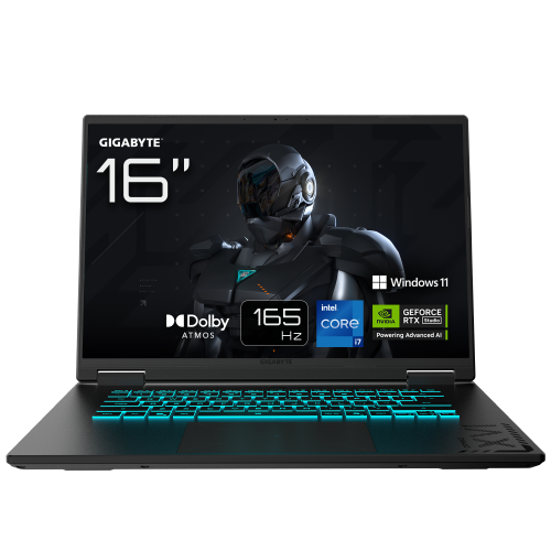 28709-GIGABYTE GAMING A16 CWH Portatil Gaming - 16,0", 165Hz WQXGA, Intel Core i7-13620H, NVIDIA RTX 5070, 32GB DDR5 520