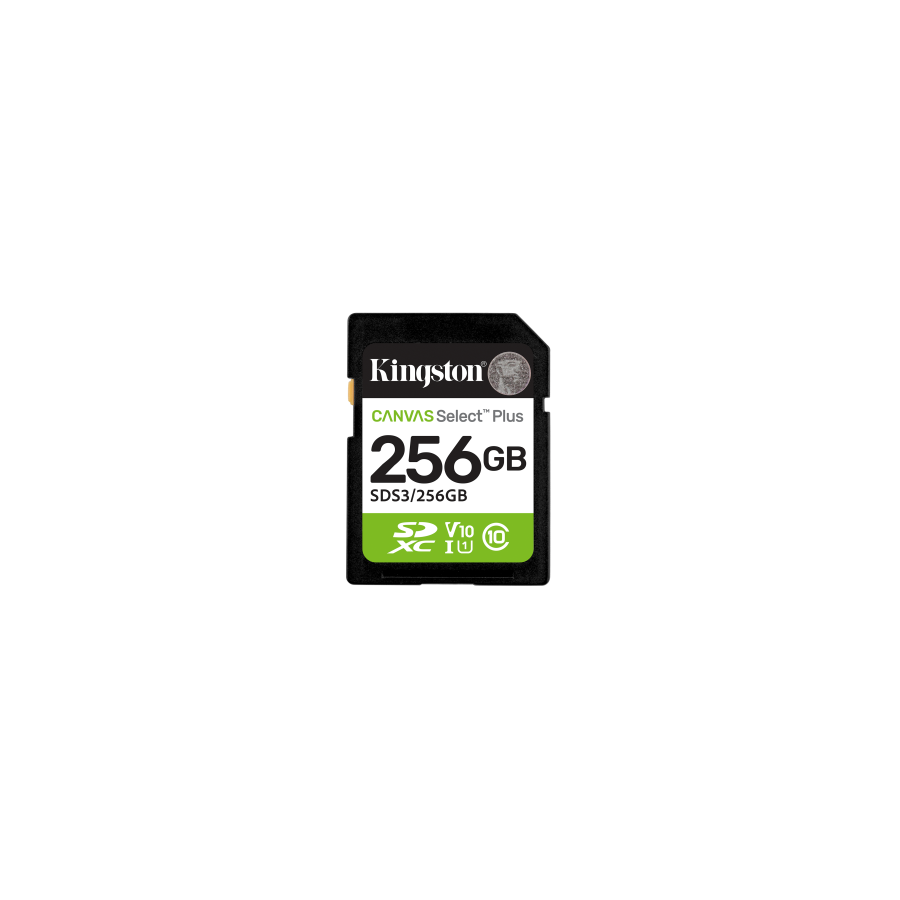 28731-Kingston Technology 256 GB SDXC Canvas Select Plus Gen3 150 MB/s C10 UHS-I U1 V10 28731-Kingston Technology 256 GB SDXC Canvas Select Plus Gen3 150 MB/s C10 UHS-I U1 V10