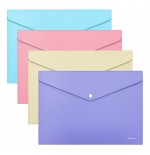 28749-SOBRE BROCHE POLIPROPILENO OPACO A4 MATT PASTEL COLORES SURTIDOS ERICH KRAUSE 50322