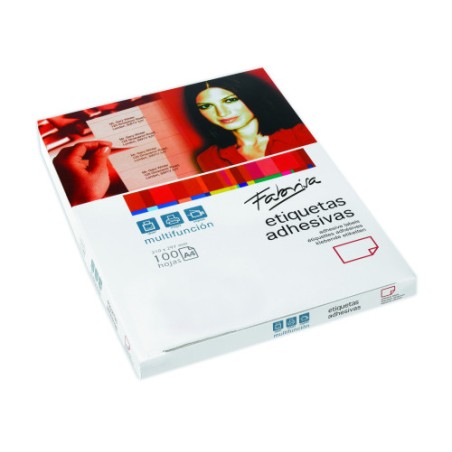 28839-CAJA 100 HOJAS ETIQUETAS ADHESIVAS ILC BLANCA 105X35 FABRISA 15312