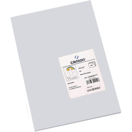 28860-PAQUETE 50 HOJAS CARTULINA IRIS A4 185G GRIS PERLA GUARRO CANSON C200040177