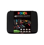 29102-MALETIN PREMIUM 40 PIEZAS PARA TODAS LAS SUPERFICIES (4 TAMANOS) POSCA 304222304