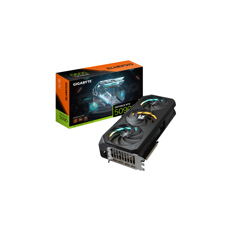 29168-GIGABYTE GeForce RTX 5090 GAMING OC 32G Tarjeta Grafica - 32GB GDDR7, 512 bits, PCI-E 5.0, 2550MHz Core Clock, 3 x