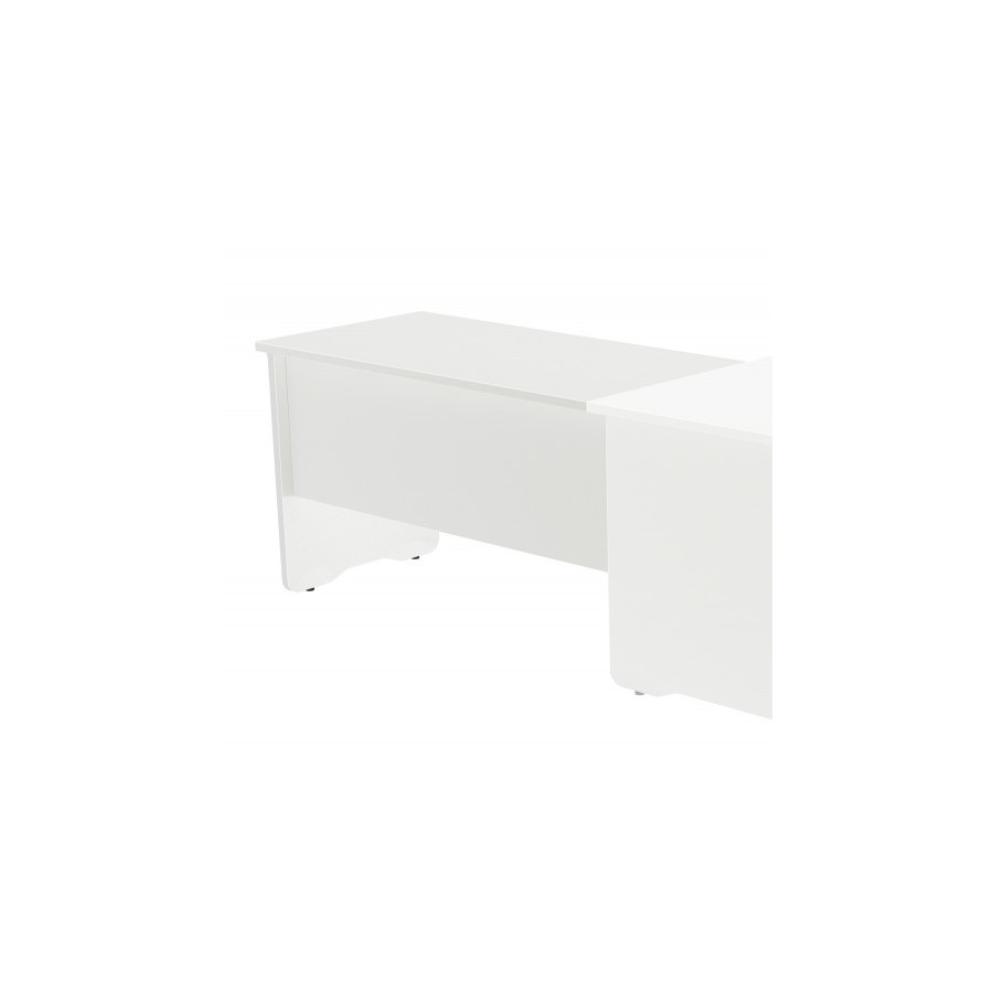 2922-MESA DE OFICINA SERIE WORK CON FORMA DE L DERECHA 160X120 BLANCO/BLANCO ROCADA 2051AW04V24