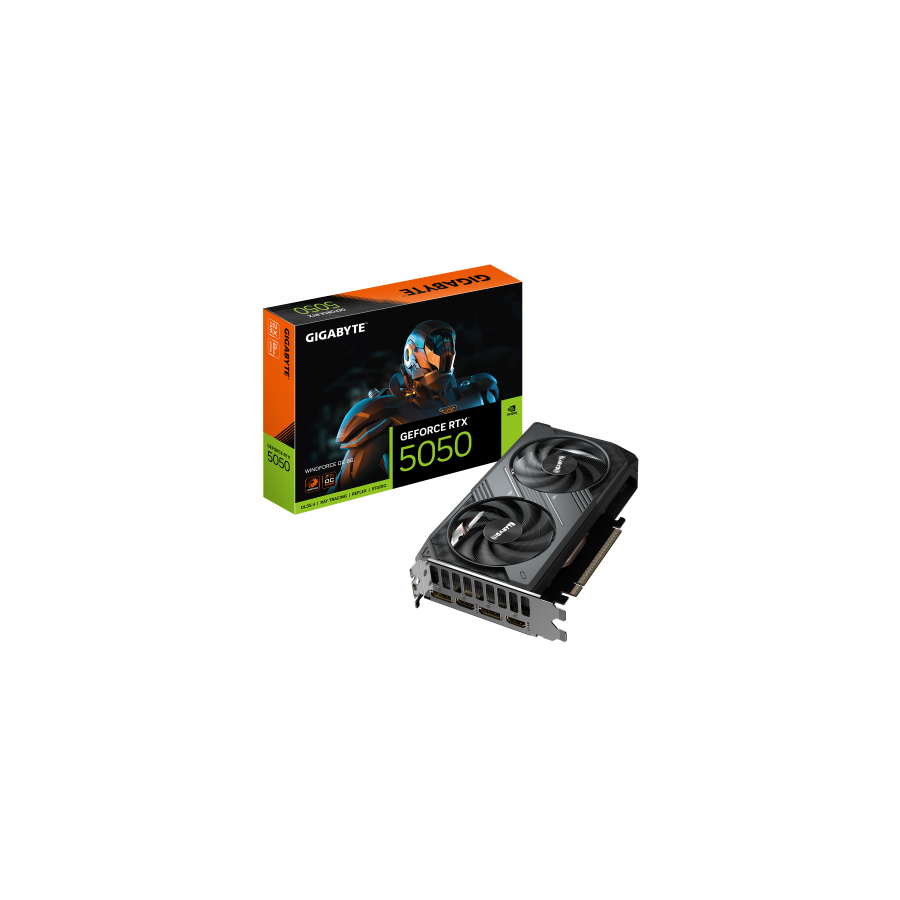 29430-GIGABYTE GeForce RTX 5050 WINDFORCE OC 8G Tarjeta Grafica - 8GB GDDR6, 128bit, PCI-E 5.0, 2587MHz Frecuencia del n 29430-GIGABYTE GeForce RTX 5050 WINDFORCE OC 8G Tarjeta Grafica - 8GB GDDR6, 128bit, PCI-E 5.0, 2587MHz Frecuencia del n