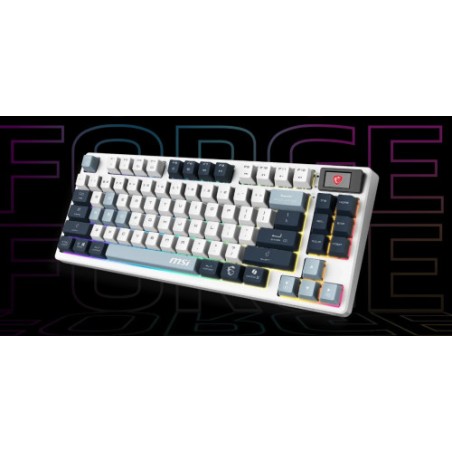 29831-TECLADO MSI FORGE GK600 TKL W SKY ES