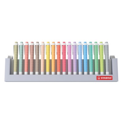 SET ESCRITORIO CARTON SWING COOL NATURE COLORS 18 UNIDADES SURTIDAS TRAZO 1 4MM STABILO 275 18 02 5