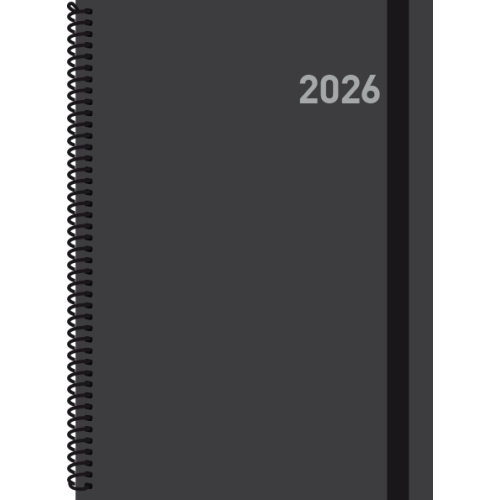 30199-AGENDA 2026 PARIS S/V 15X21 NEGRA CON ESPIRAL CASTELLANO INGRAF 356556