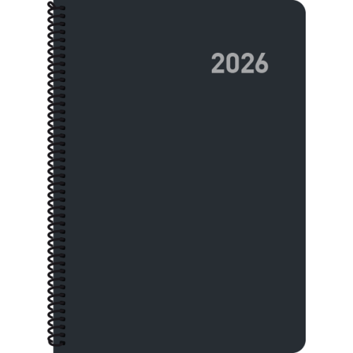 30209-AGENDA 2026 ROMA D/P 15x21 NEGRA CON ESPIRAL CASTELLANO INGRAF 356409
