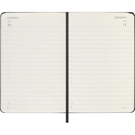 30216-AGENDA 2026 TAPA DURA 12 MESES DIARIA P (9 x 14 CM) NEGRA MOLESKINE DHB12DC2Y26