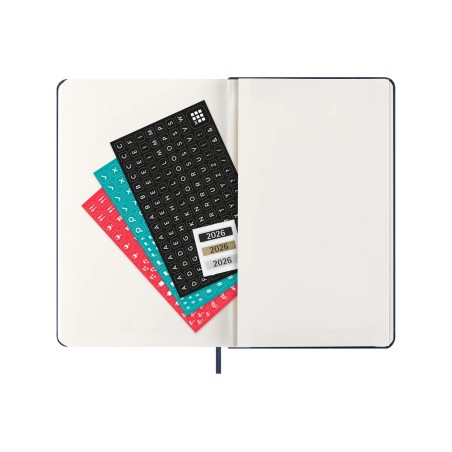 30224-AGENDA 2026 TAPA DURA 12 MESES DIARIA L (13 X 21 CM) AZUL ZAFIRO MOLESKINE DHB2012DC3Y26