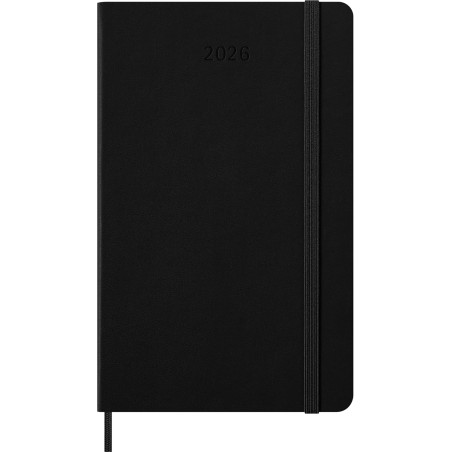30226-AGENDA 2026 TAPA DURA 12 MESES SEMANAL HORIZONTAL L (13 X 21 CM) NEGRA MOLESKINE DHB12WH3Y26