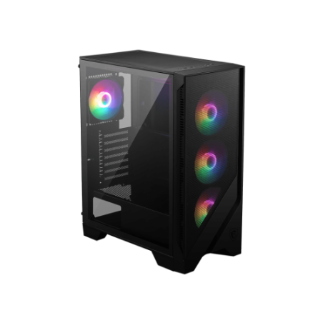 30248-MSI MAG FORGE 120A AIRFLOW carcasa de ordenador Midi Tower Negro, Transparente