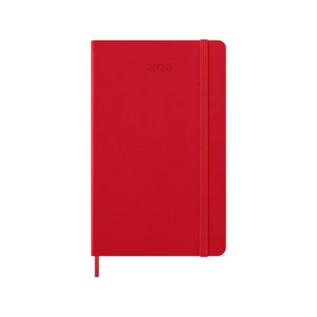 30285-AGENDA 2026 TAPA DURA 12 MESES DIARIA L (13 X 21 CM) ROJO MOLESKINE DHF212DC3Y26