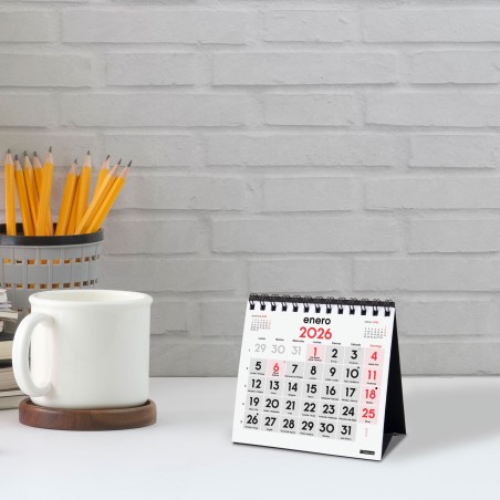 30292-CALENDARIO 2026 SOBREMESA NEUTRO NUMEROS GRANDES XXS 110X100MM FINOCAM 781330026