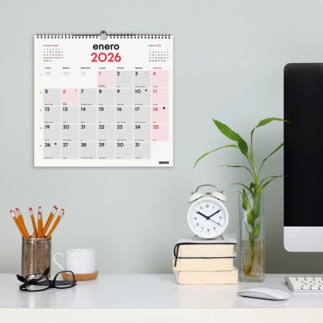 30300-CALENDARIO 2026 NEUTRO PARED ESCRIBIR L 340X320MM FINOCAM 780070026