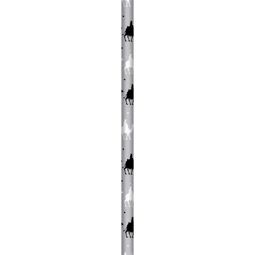 30309-PAPEL DE REGALO ORO / PLATA METALIZADO REYES MAGOS 70X500 CM BSIMARK 333716