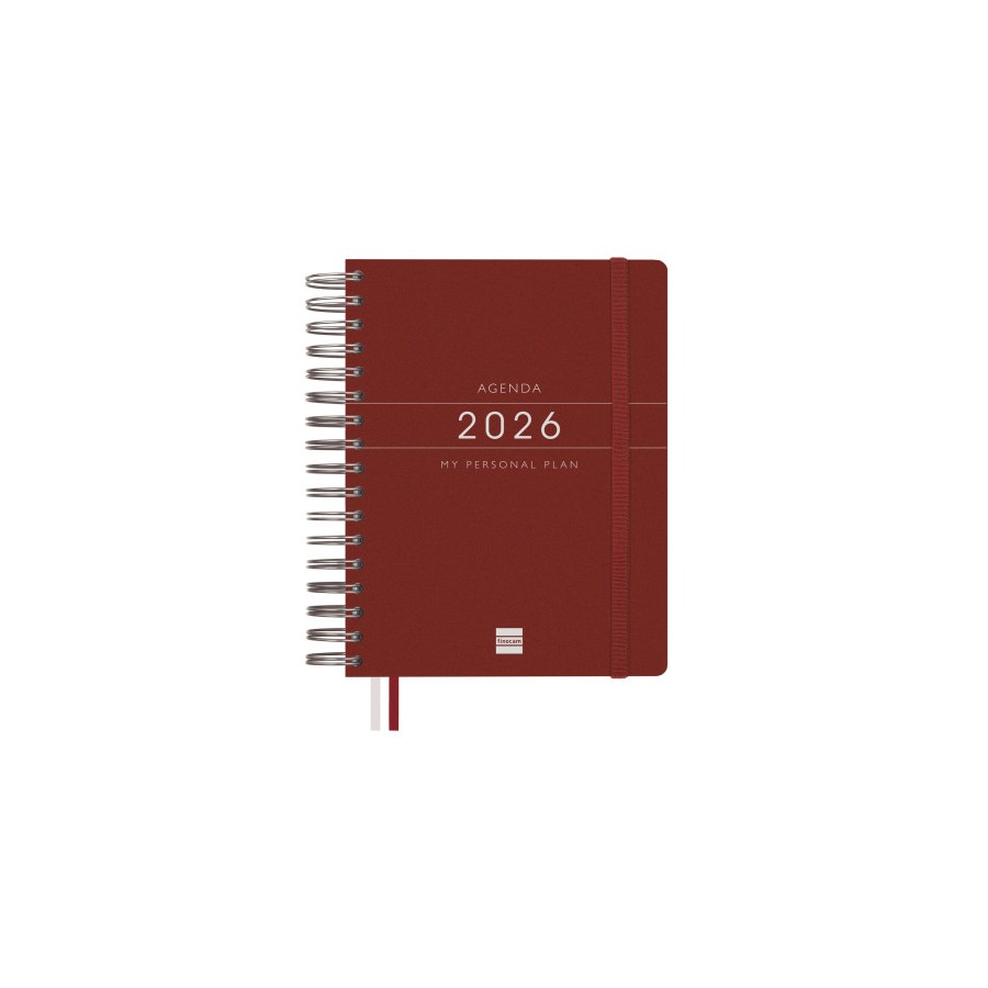 30393-AGENDA 2026 TEMPUS 1/4 155X217MM DIA PAGINA BURDEOS FINOCAM 626307426