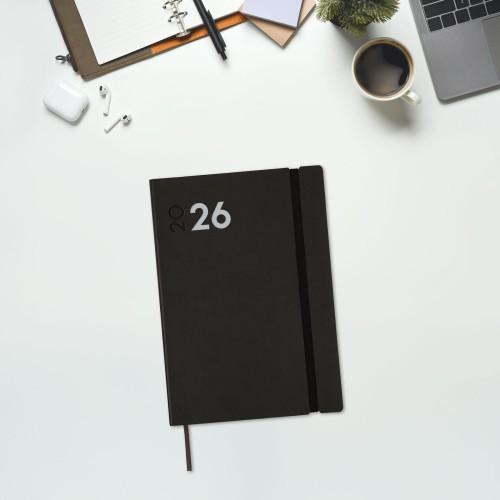30402-AGENDA 2026 DYNAMIC MARA Y10 140X204MM SEMANA VISTA VERTICAL NEGRO FINOCAM 621126026