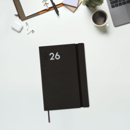 30402-AGENDA 2026 DYNAMIC MARA Y10 140X204MM SEMANA VISTA VERTICAL NEGRO FINOCAM 621126026
