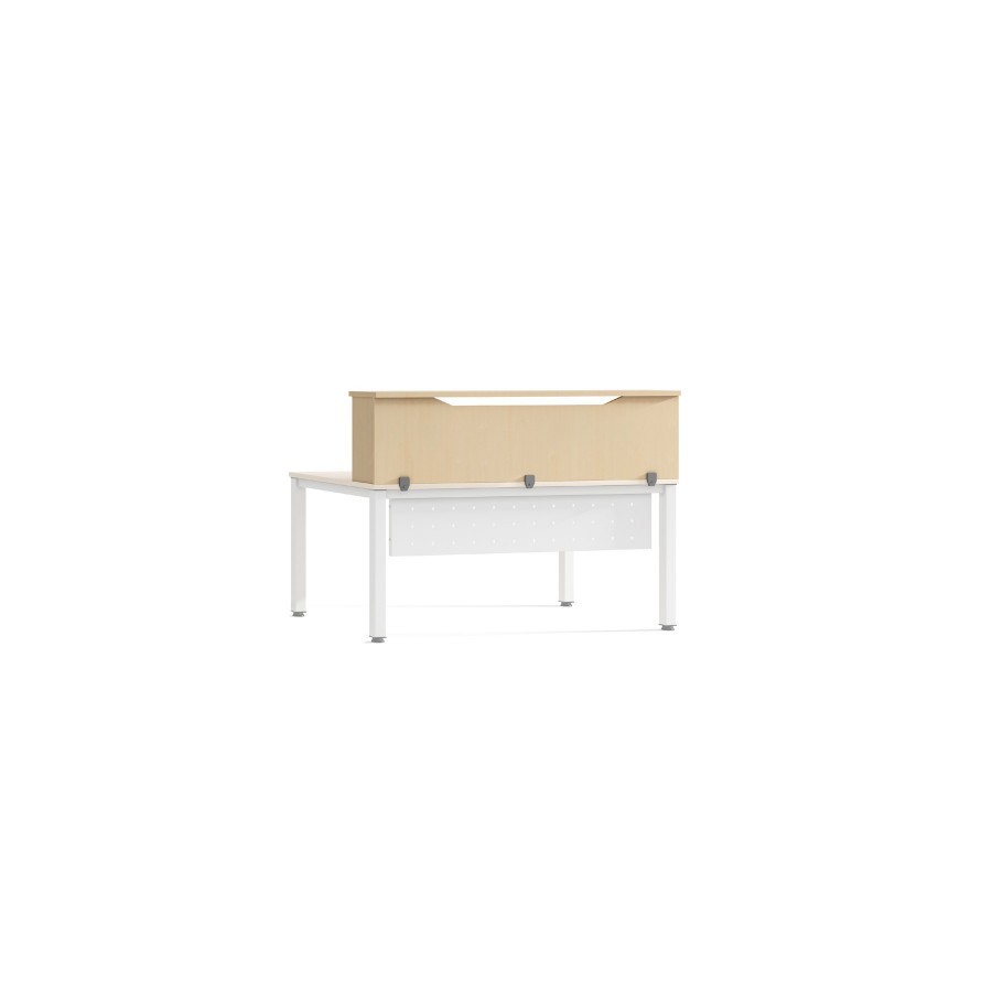 3043-MODULO RECEPCION ALTILLO 160CM HAYA / HAYA. MEDIDAS 160X40X30CM. (MESA NO INCLUIDA EN EL PRECIO, SE COMPRA APARTE)