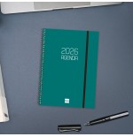 30434-AGENDA 2026 BASIC OPAQUE E10 155X212MM SEMANA VISTA HORIZONTAL VERDE FINOCAM 742762026