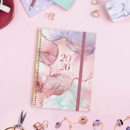 30521-AGENDA 2026 TRENDY DESIGN E10 155X212MM DIA PAGINA GOLDY FINOCAM 742312626