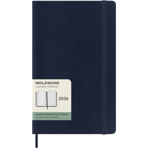 30567-AGENDA 2026 TAPA BLANDA 12 MESES SEMANAL L (13 X 21 CM) AZUL ZAFIRO MOLESKINE DSB2012WN3Y26