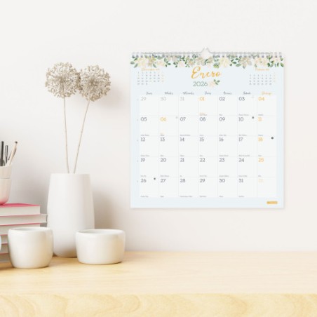 30585-CALENDARIO 2026 PARED TRENDY DESIGN ESCRIBIR 300x300MM FINOCAM 787530126
