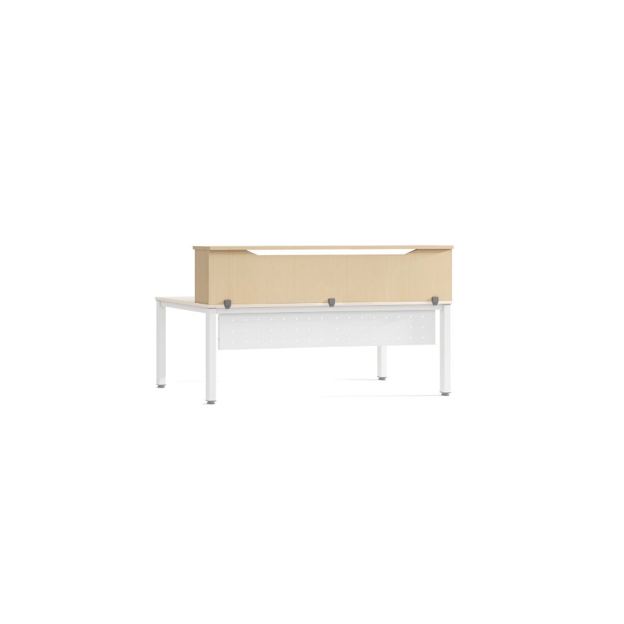 3059-MODULO RECEPCION ALTILLO 200CM HAYA / HAYA. MEDIDAS 200X40X30CM. (MESA NO INCLUIDA EN EL PRECIO, SE COMPRA APARTE)
