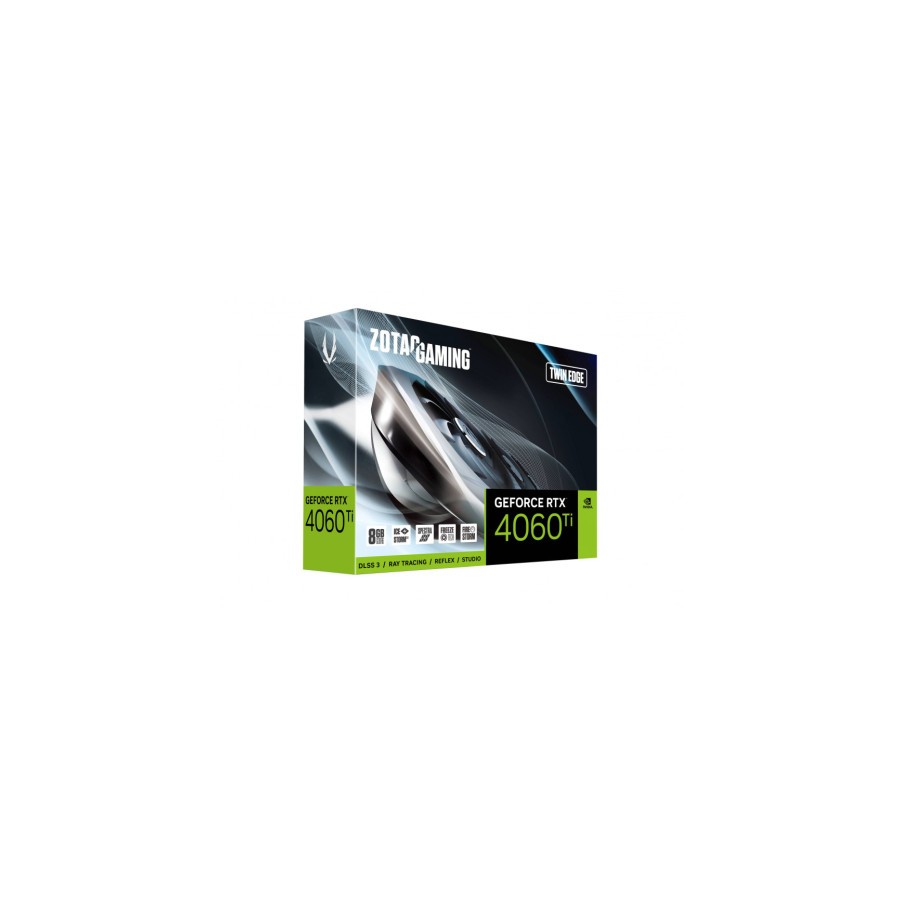 30678-VGA ZOTAC RTX 4060 TI TWIN EDGE ,NV,RTX4060TI,GDDR6,8GB,128BIT,HDMI+3DP,2 VENTILADORES (ZT-D40610E-10M)